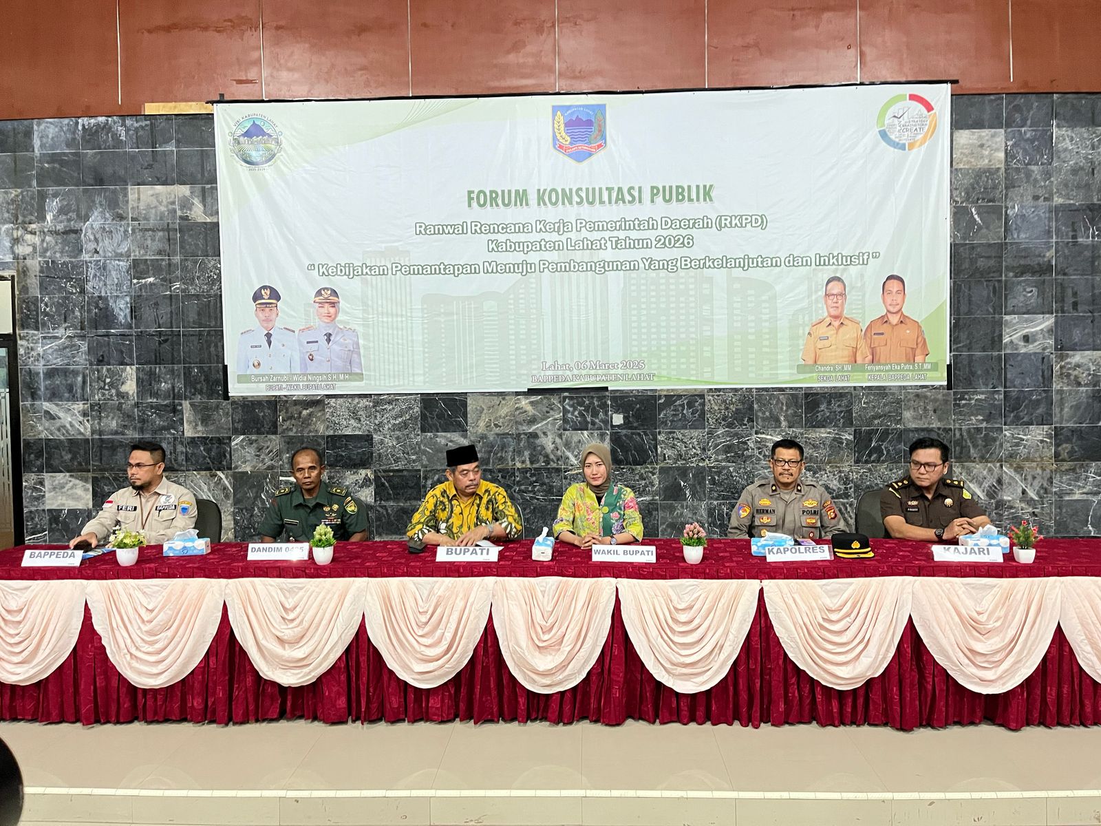 Kegiatan Forum Konsultasi Publik Rencana Awal RKPD Kabupaten Lahat Tahun 2026 Berjalan Dengan Sukses